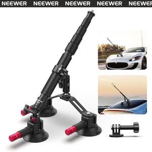 NEEWER CA065 Triple Suction Cup Car Mount for Camera & Action Camera, Windshield Suction Mount for GoPro, DJI Osmo Action for POV Driving, Filming & Content Creation, Fathersday gift