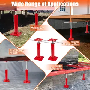 2PCS  Pack House Jacks for Leveling Crawlspace, 11" - 16" Height Range, 11023 lbs Max Load Capacity, House Floor Jacks Post Pole for Leveling as Father's Day Gift
