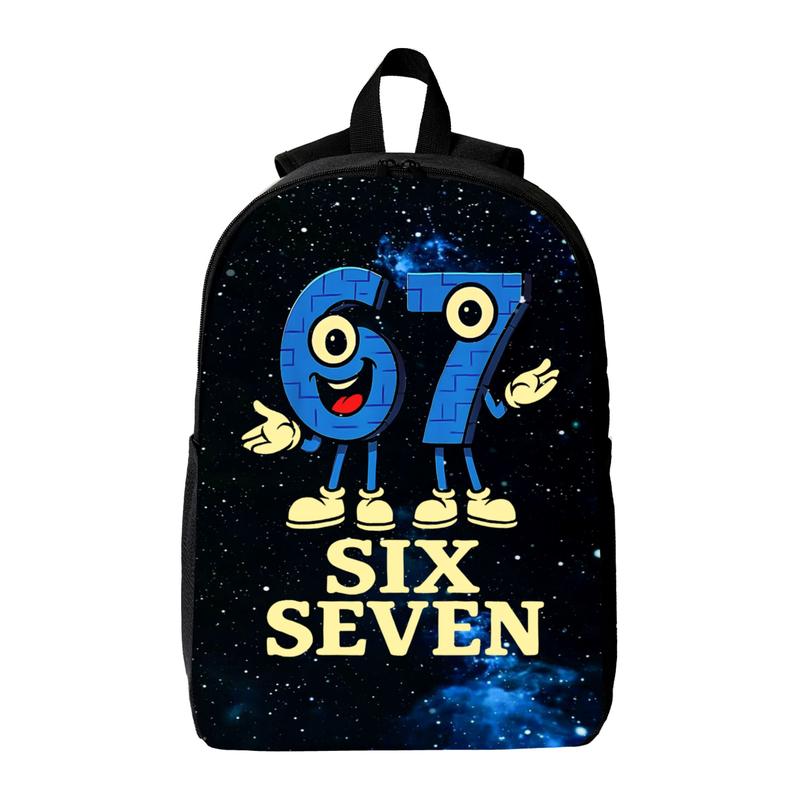 Funny 67 Number Meme Print Backpack for Women Men Large Travel