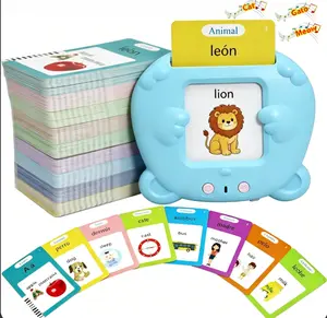 Talking Flash Cards Learning Machine for Toddlers, English Educational Toy for Kids 2-6, Montessori Speech Therapy Sensory Toy, Interactive Sight Words Flashcards, Preschool Autism Learning Toy