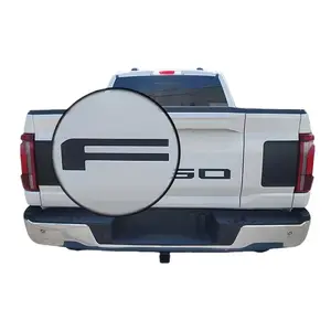 3D tailgate letters decal overlay accessories Compatible with 2021 2022 2023 2024 2025 Ford F-150 Tailgate Accessories 3M Strong Adhesive Back Factory Look Accessory Black American Flag Car Decorative Sticker Vehicle Exterior Decoration