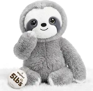 BRICHOEE 5lbs Weighted Sloth Stuffed Animals, 20'' Weighted Comfort Sensory Soothing Plush Toy, Cuddling Calming Cuddle Companion Gifts for Adults & Kids