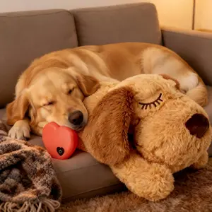 Stop Puppy Anxiety! Heartbeat Dog Toy for Sleep & Calming - Soft Plush Companion for Separation Anxiety & Stress Relief  heart beat