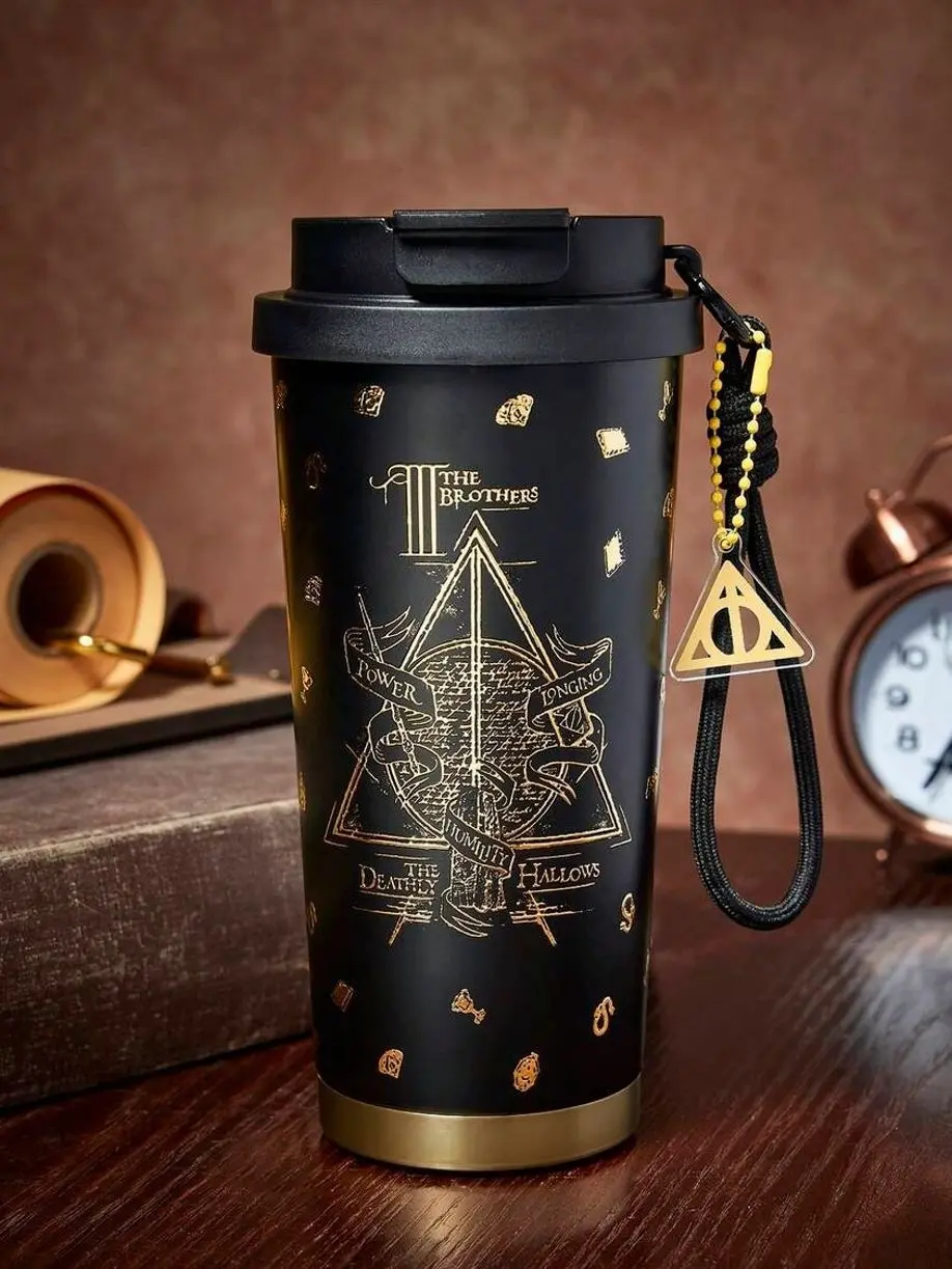 HARRY Pot 500ml /16 Oz  Vacuum Insulated Stainless Steel , 1 Leak-Proof Lid, Suitable For Hot Drinks / Cold Drinks, Suitable For Most Cup Holders