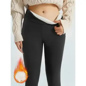 Women's High-Waist Fleece-Lined Leggings - Cozy, Stretchy, Warm, Multi-Color, Perfect for Fall And Winter Comfort, High Waisted Leggings