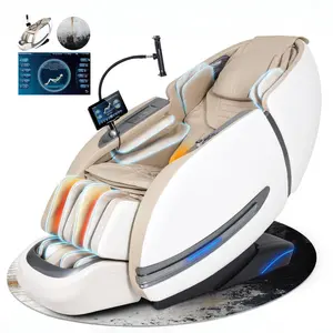 3xrelax BV-2 Shiatsu Massage Chair with Zero Gravity mode, Thai Massage mode, Heating, S & L shaped Track, Voice Control & Remote Control, Phone Holder, Remote Phone Controller, 2026 New, Creamy/Black/Dark Brown