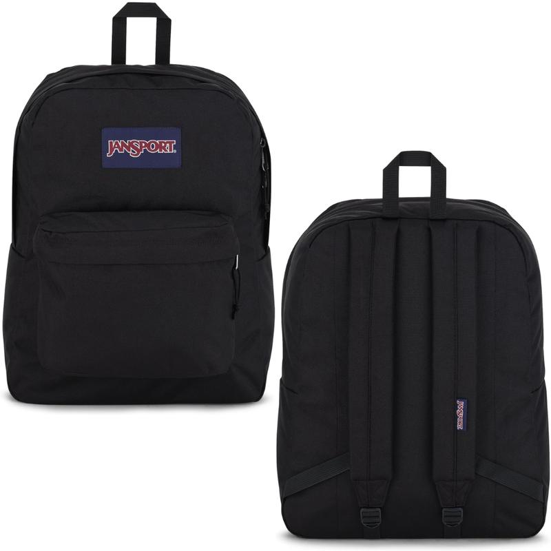 JanSport SuperBreak One Backpacks - Durable, Lightweight Bookbag Front Utility Pocket with Built-in Organizer - Premium Outdoor Backpack Travel Black