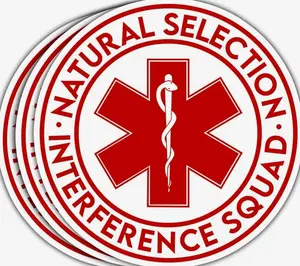 (3 Pcs) Natural Selection Interference Squad Sticker Funny EMT EMS Stickers Ambulance Driver Stickers Star of Life Stickers Medical EMT EMS Gifts I