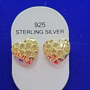 Serling SIlver 925 Nugget Earrings
