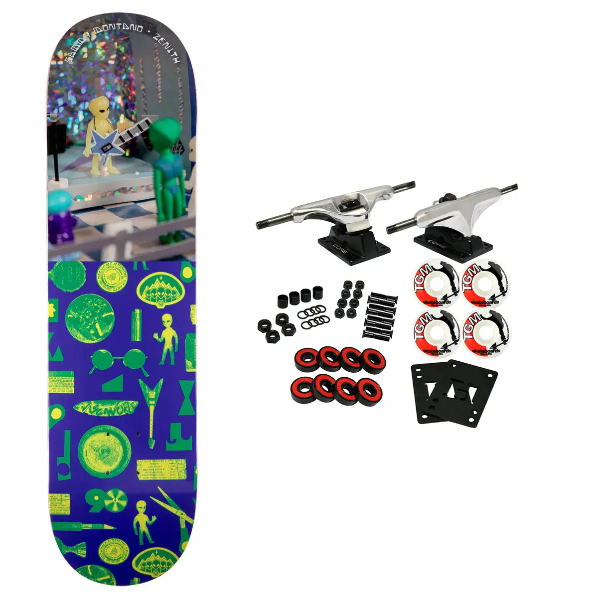 Alien Workshop Skateboard Complete Montano Zenith Blue 8.25" x 31.8"