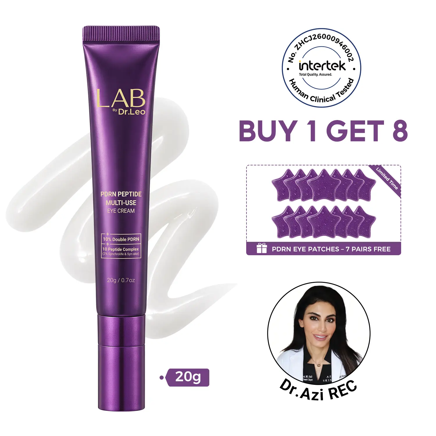 Dr.Leo PDRN Eye Cream | Anti-Aging Eye Treatment for Wrinkles, Puffiness & Dark Circles | Dual-Resource 10% PDRN + Free Under Eye Patches #DealsForYouDays,beachoutfits