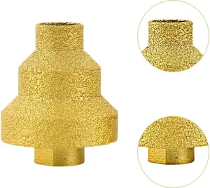 Diamond Beveling Chamfer Bit 20-35-50mm Step Drill Bit Diamond Countersink Bit  Thread Existing Holes Enlarging Shaping Trimming for Granite