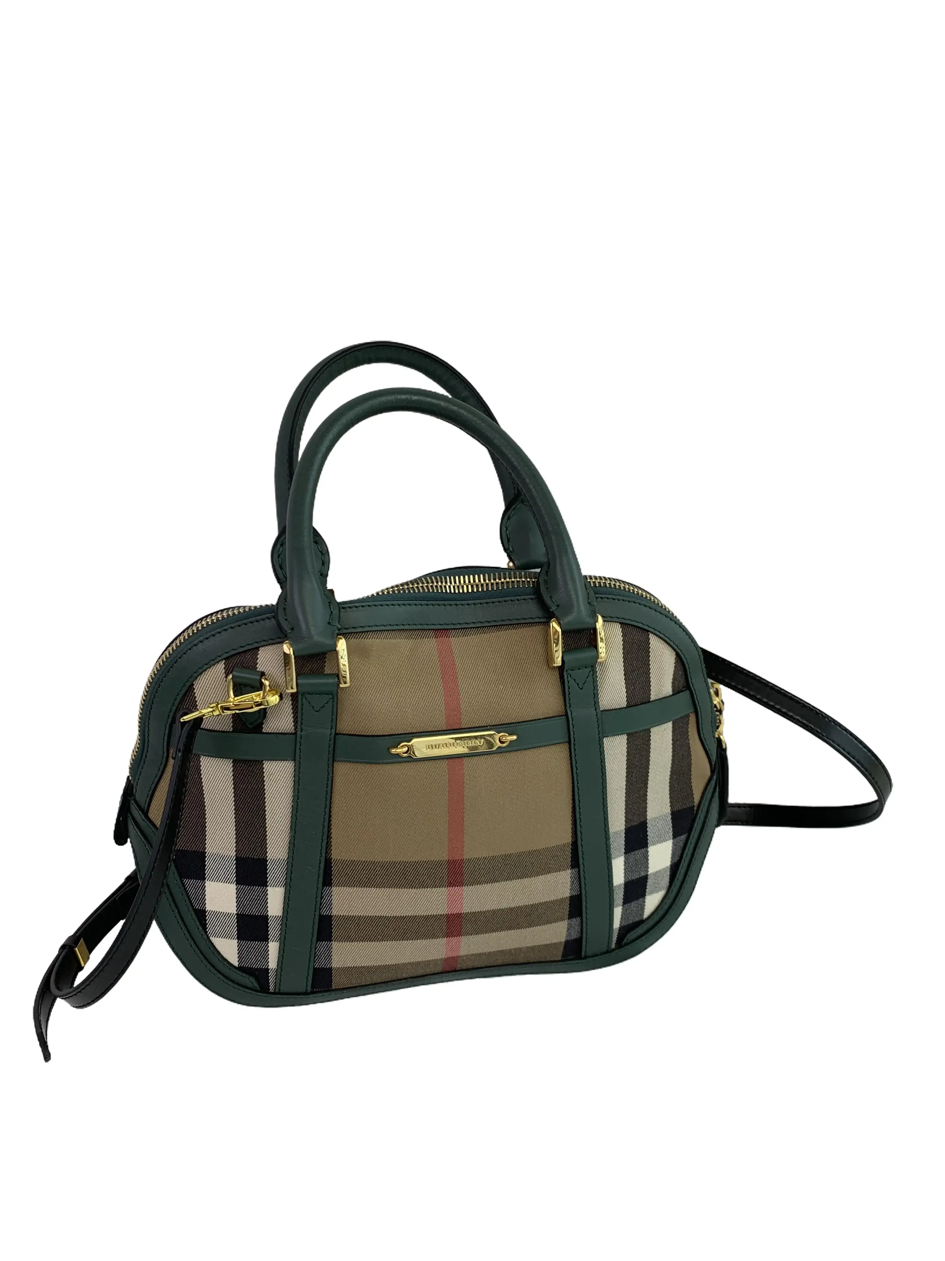 Pre-owned BURBERRY Plaid Two Way Hand Crossbody Bag/wj07708009/8009