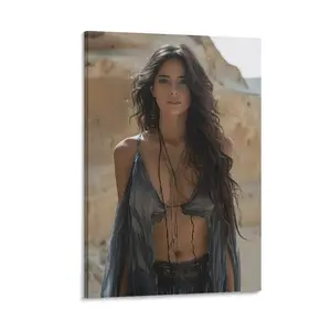 Elevate Room Decor with Salma Hayek's Sexy Poster. Aesthetic Wall Art Picture Paintings,Canvas Prints, for Bedroom. Canvas Poster Bedroom Decor Sports Landscape Office Room Decor Gift Frames Ornaments Decoration Photo Artistic Hanging Frame-.