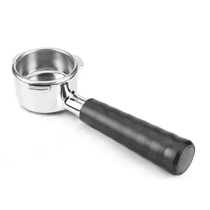 iCafilas 54mm Detachable Coffee Portafilter Handle Dosing Funnel for Breville Barista BES87 Machine, Wooden-Steel-Plastic Kitchen Coffee-Making Tool