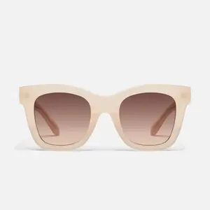 QUAY - AFTER HOURS Square Frame Sunglasses with Standard Arms & Built-in Universal Nose Pads for Timeless Style