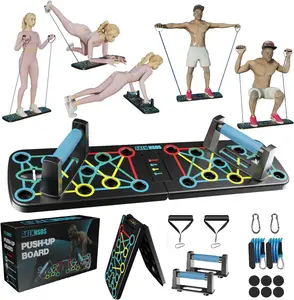 Push Up Board - Premium At Home Workout Equipment for Strength Training & Muscle Building with Versatile Design and High-Quality Construction