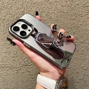 Brown Horse, Silicone Phone Cases for iPhone 11/12/13/14/15/16 Mini Pro Max Plus, Protective,Silicone,Shockproof