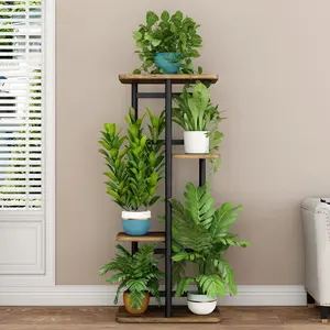 Elegant 4-Tier Plant Stand, 5 Pots, Ideal for Garden, Balcony, Living Room - Stylish Home Decor Addition Deals For You Days