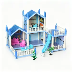 Princess Castle Playhouse, Multiple Options Including 5 Bedroom, 7 Bedroom, 11 Bedroom Styles, DIY Model Building Set, Miniature Set, Role Play Set