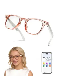 SIHUADON Smart Glasses for Women, Bluetooth Glasses with AI Translation & Color-Changing Blue Light Blocking Lenses, Touch Control Voice Assistant for Business, Travel, Meetings