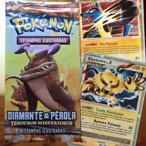 Pokémon TCG, diamond and pearl mysterious treasures booster pack (Portuguese)