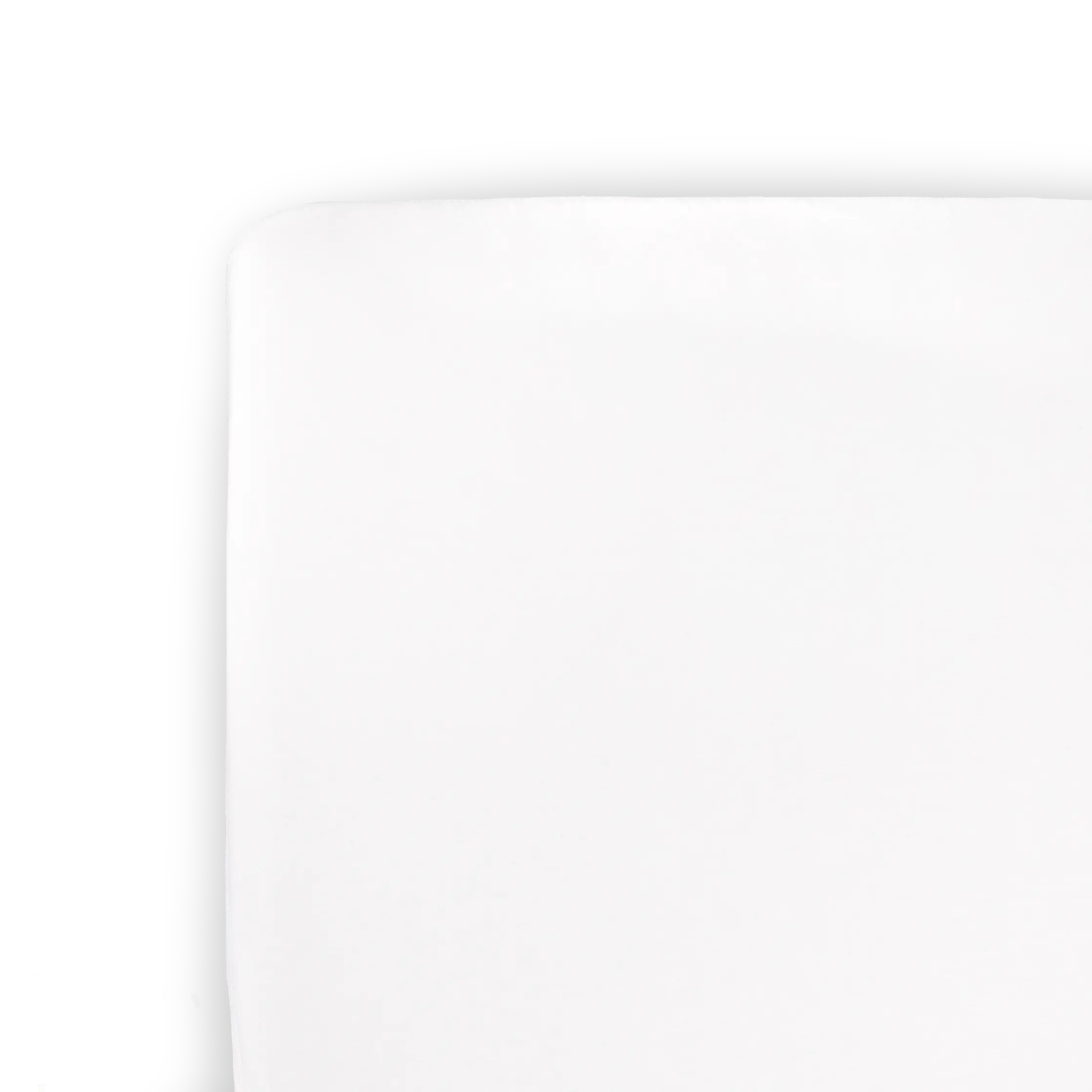 Fitted Crib Sheet - Standard Size, Viscose Fabric, Soft Stretch Knit, Solid White Bedding, Solid Color Bedding