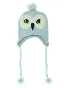 Harry Potter Beanie Hedwig Owl Costume Laplander Hat Pom Beanie