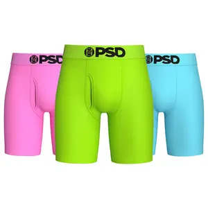 PSD Men's Summer Boxer Brief 3 Pack - Standard Length 7 Inch Inseam, Soft and Breathable Premium Modal Fabric