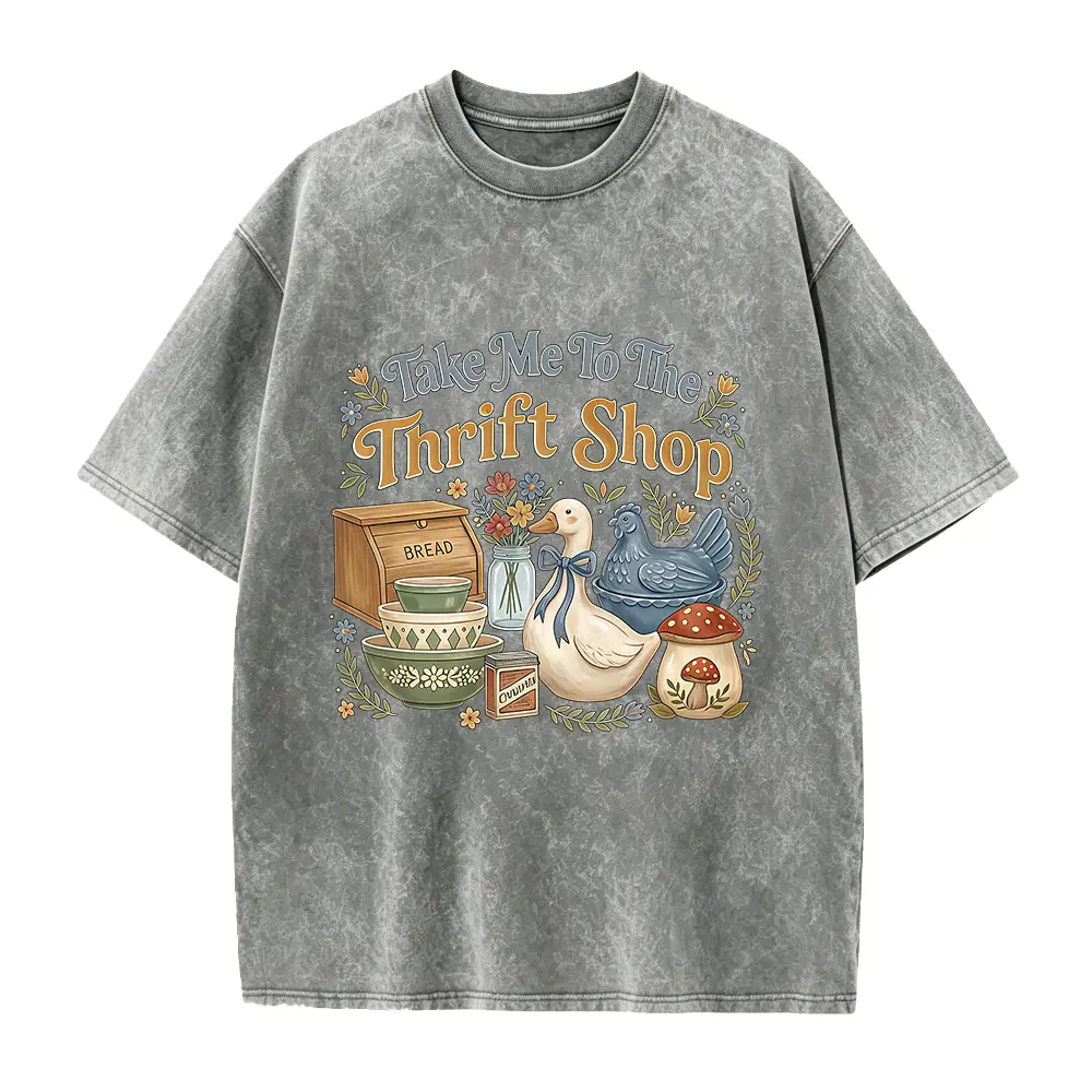 Thrifting Shirt Take Me To The Thrift Shop Tee, Sustainable Fashion Sweatshirt, Cottagecore Crewneck, Gift For Thrifter