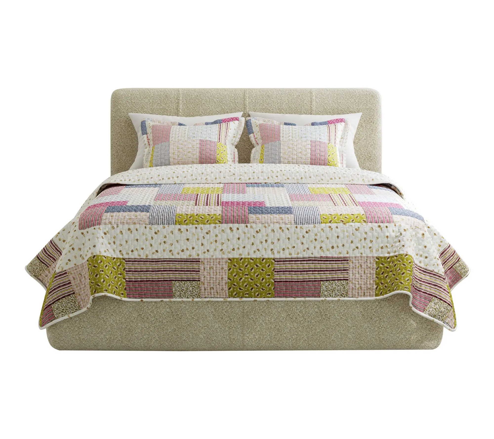 Lavish Home 3-Piece Savannah Classic Patchwork King Quilt Set