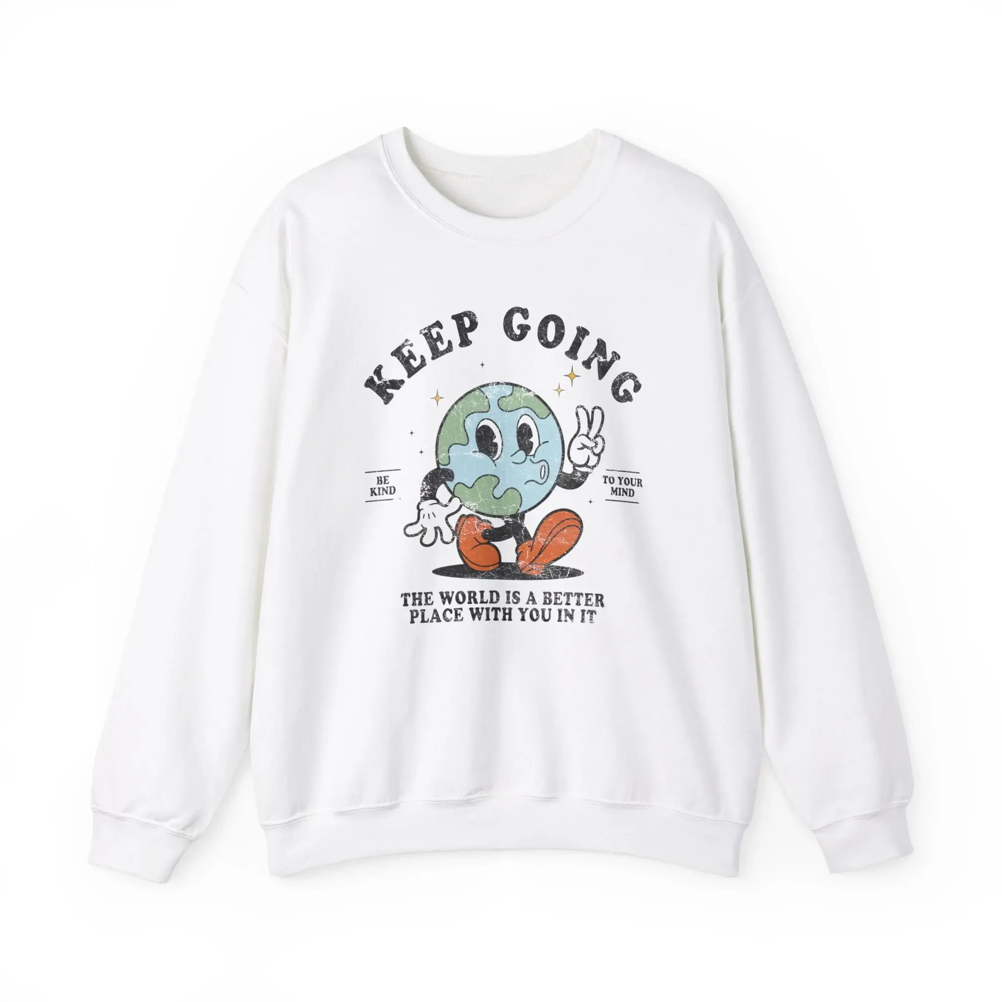 Keep Going Sweatshirt Mental Health Sweatshirt Suicide Depression Depression Sweatshirt Therapy Crewneck Be Kind To Your Mind Sweatshirt