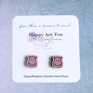 Hippo Stud Earrings