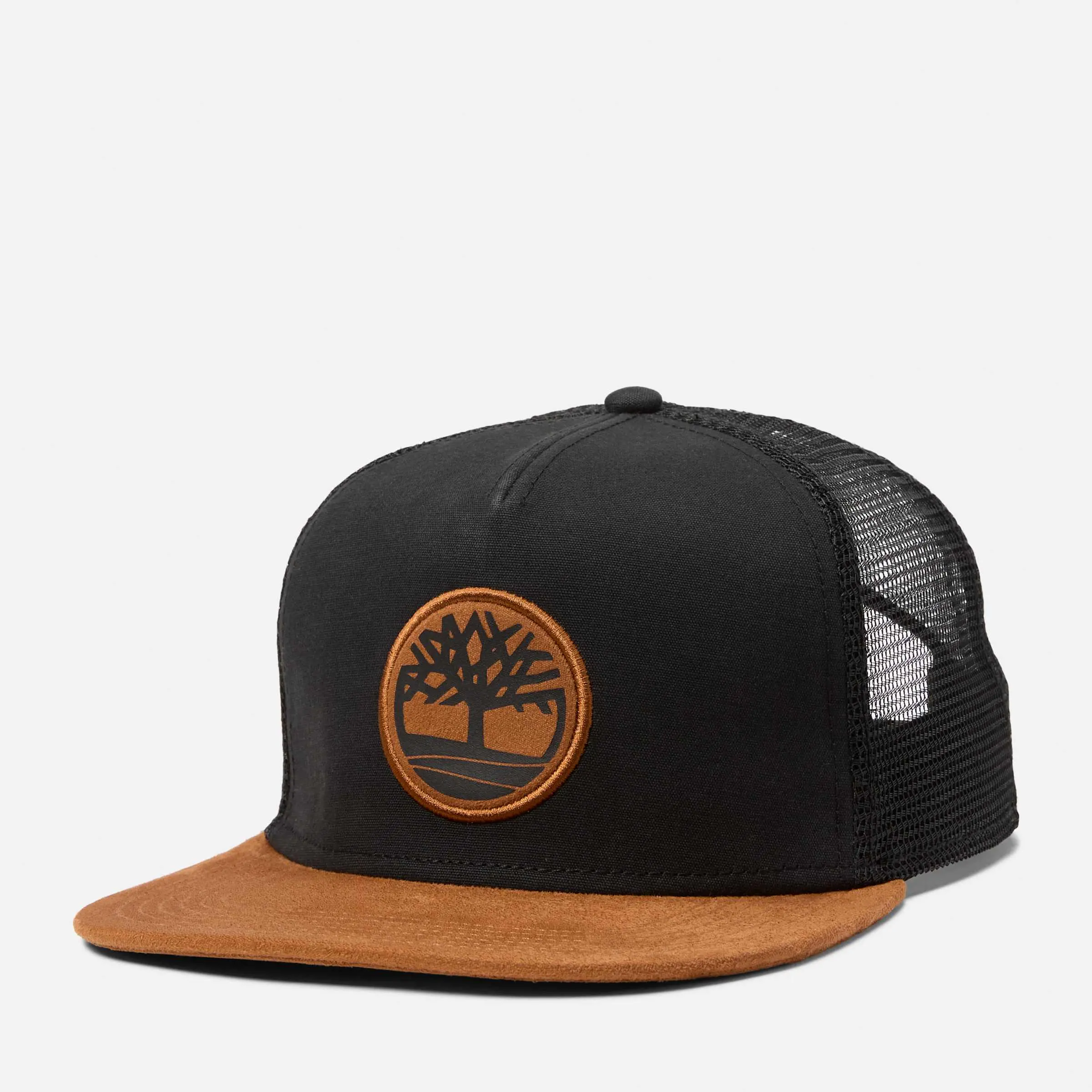 Timberland Faux Suede Flatbrim Trucker Hat
