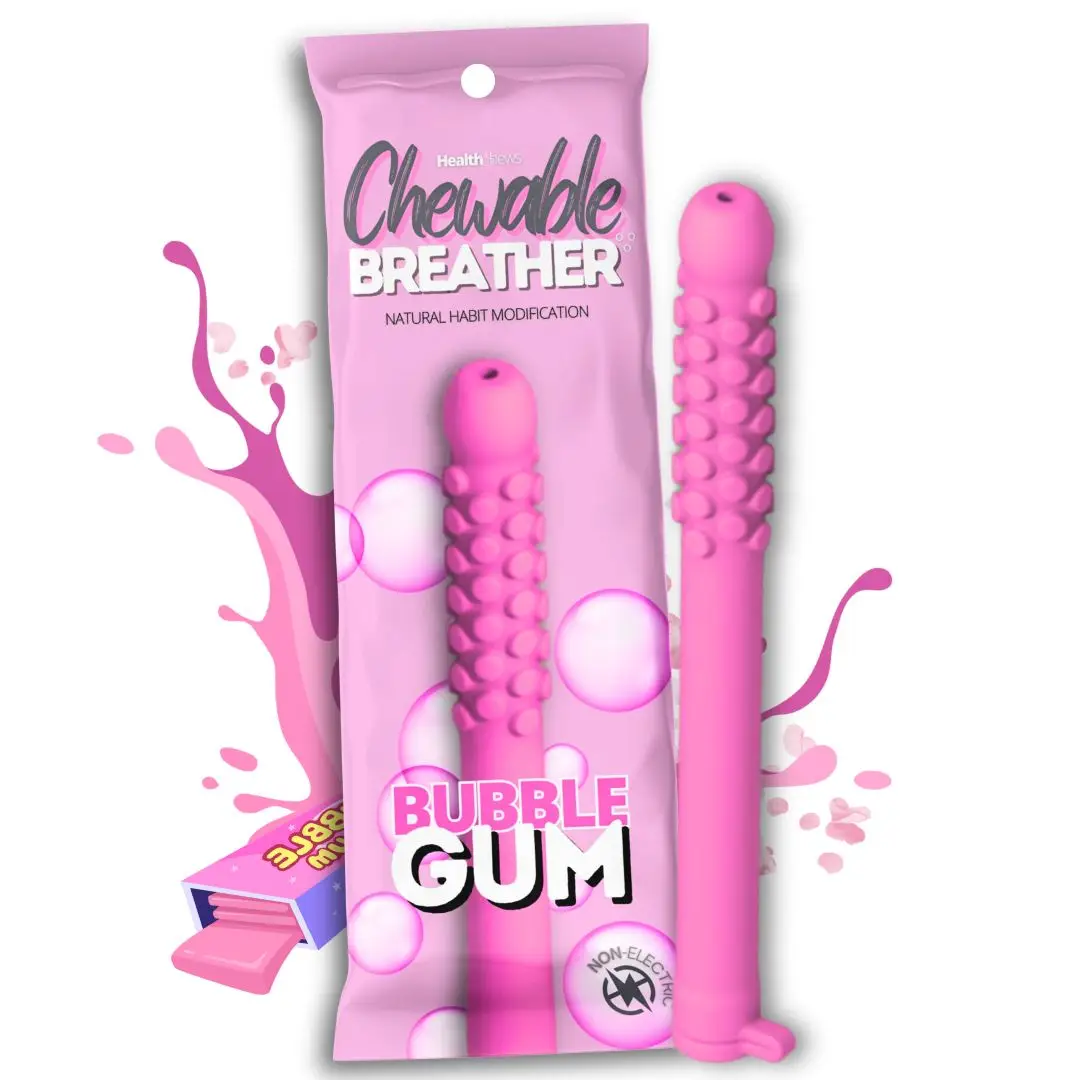 Quit Vaping Bubble Gum Craving Relief Chewable Puffer Help for Before and After Quitting, Smoking Cessation Oral Fixation Aromatherapy Health Breather Natural Healthcare