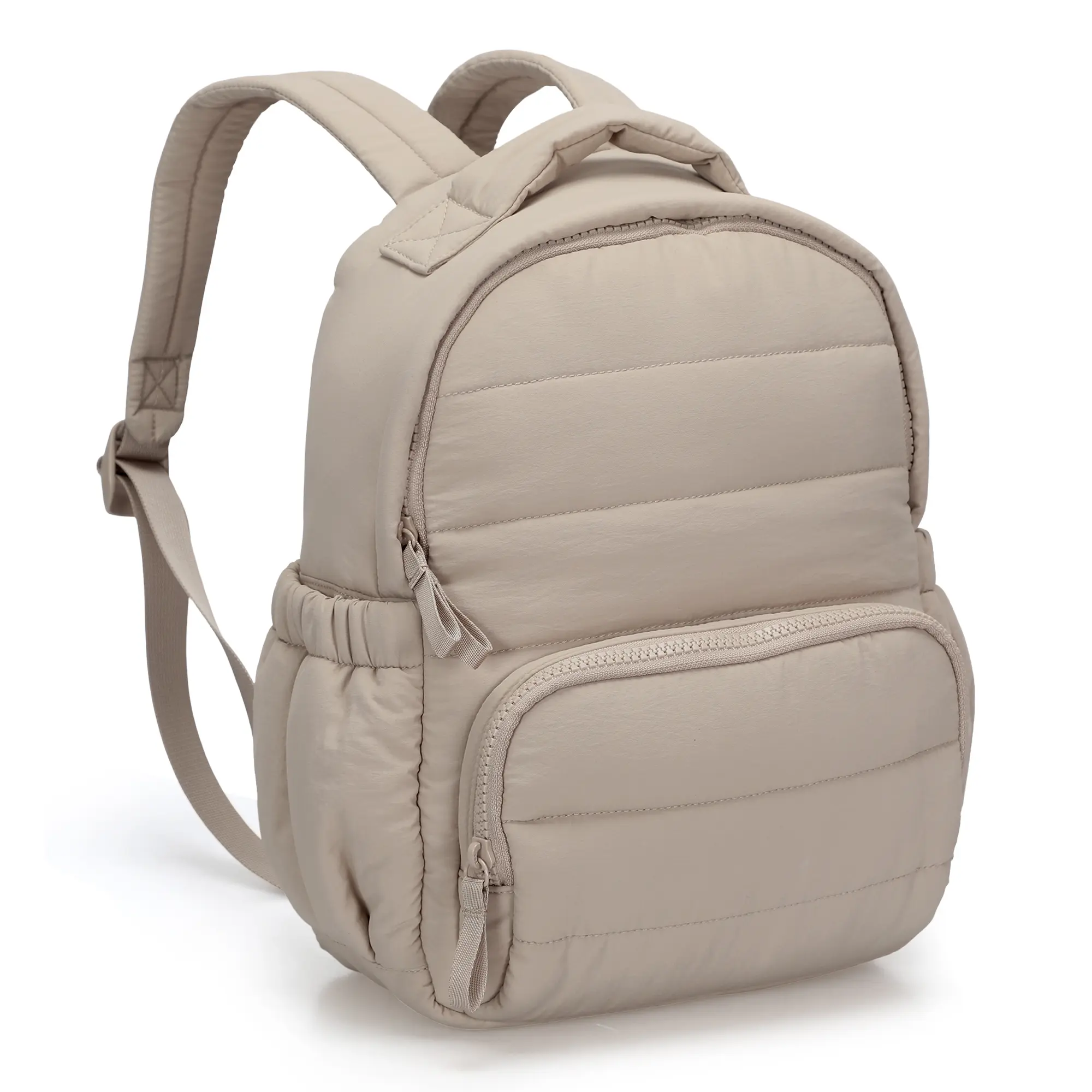 HYNES EAGLE Cloud Mini Puffer Backpack Purse with Hidden Anti-Theft Pocket - Lightweight Quilted 9L Travel Bag with Water Bottle Holder for Girls, Teens & Women (Fits 9.7" iPad)