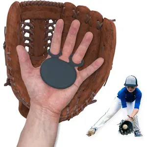 Palm Guard for Baseball & Softball in 3 Sizes (Youth/Adult) - Silicone Gel Catcher Hand Protector, Glove Padding Shield Gear, Impact Shock Absorbing Pad Training Aid, Injury & Sting Prevention Hockey