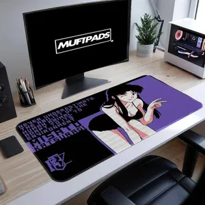 Evangelion Misato Katsuragi Aesthetic Pc Gaming Desk Mat Mouse Pad, Mouse Pad Gaming Decor