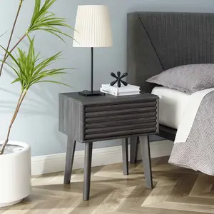 Modway Render End Table in Charcoal