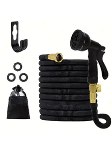 75FT 22.5 Meters Expandable Garden Hose, 8 Functions, Suitable For Outdoor, Courtyard, Lawn, Car Wash, Marine And Camping Use