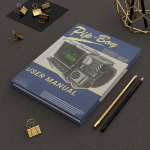 Pip-Boy 2000 Mk VI User Manual Journal, Matte 150 Page Notebook Journal for Gaming Fans and Enthusiasts Vintage Cosplay Flair Inspired Writing