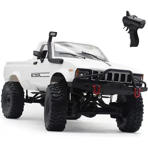 Remote Control Off-Road Truck 4X4, WPL C24-1 Pickup Rock Crawler, 2.4 Ghz 1/16 Scale All-Terrain Vehicle, Brushed RTR Adult Pickup