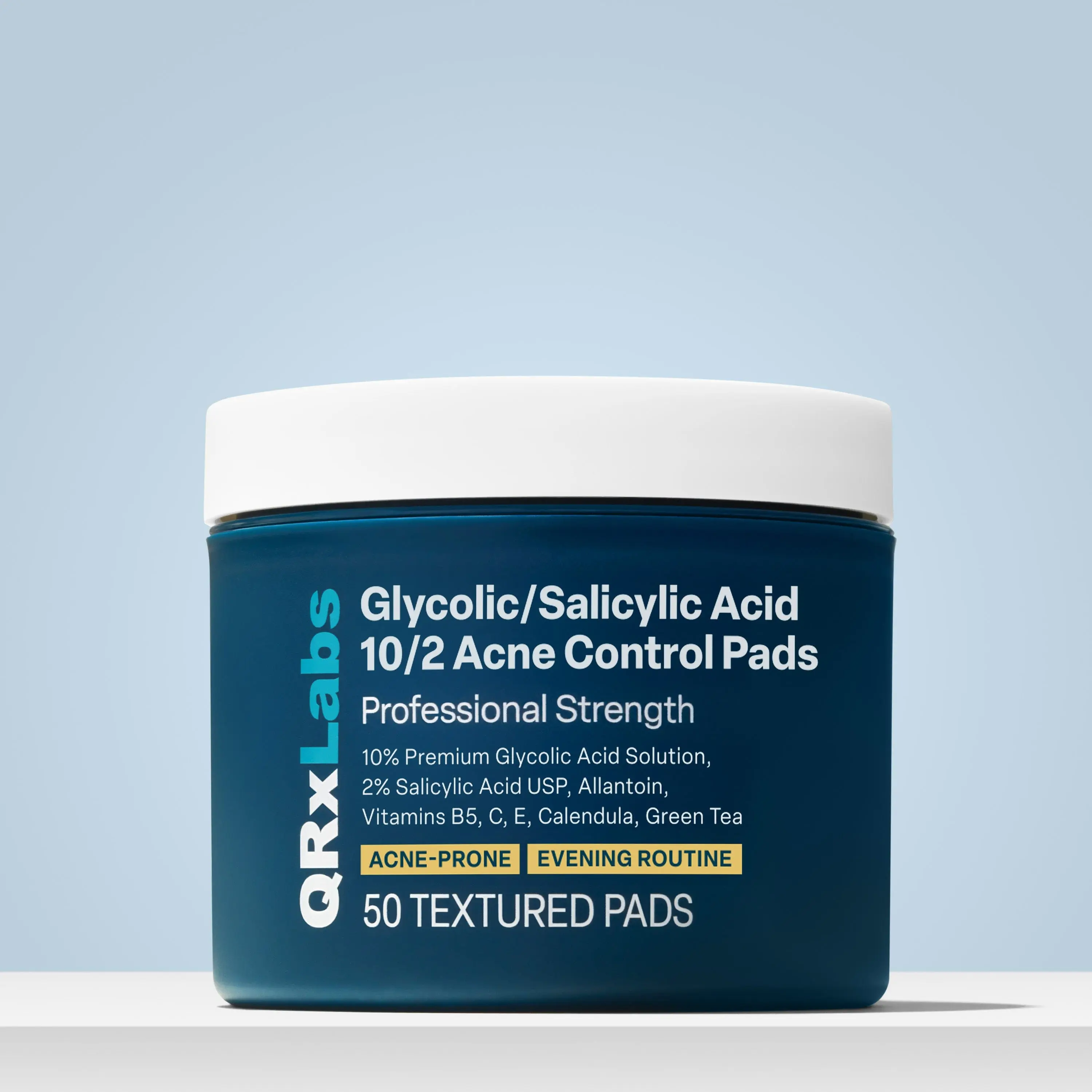 Acne Control Pads- 10% Glycolic & 2% Salicylic Acid Exfoliating Pads, AHA/BHA Blend for Face and Body