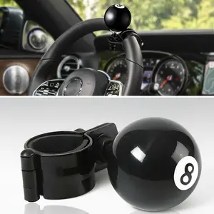 8 Ball Steering Wheel Knob Spinner – Universal Suicide Knob, Heavy Duty 360° Rotation Car Turning Handle, Compatible with Most Vehicles (1PC)