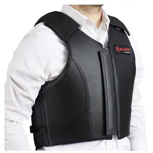 HILASON Equestrian Bull Riding Rodeo Safety Vest Protective Leather