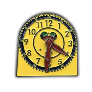 School Clock Enamel Pin