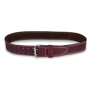 FUERI Premium Non Padded Leather Work Belt, Thick Grain Leatherbelt for Carpenters, Mechanics & Electricians.