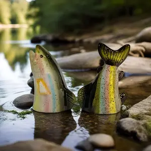 Salt and Pepper Shakers-Trout