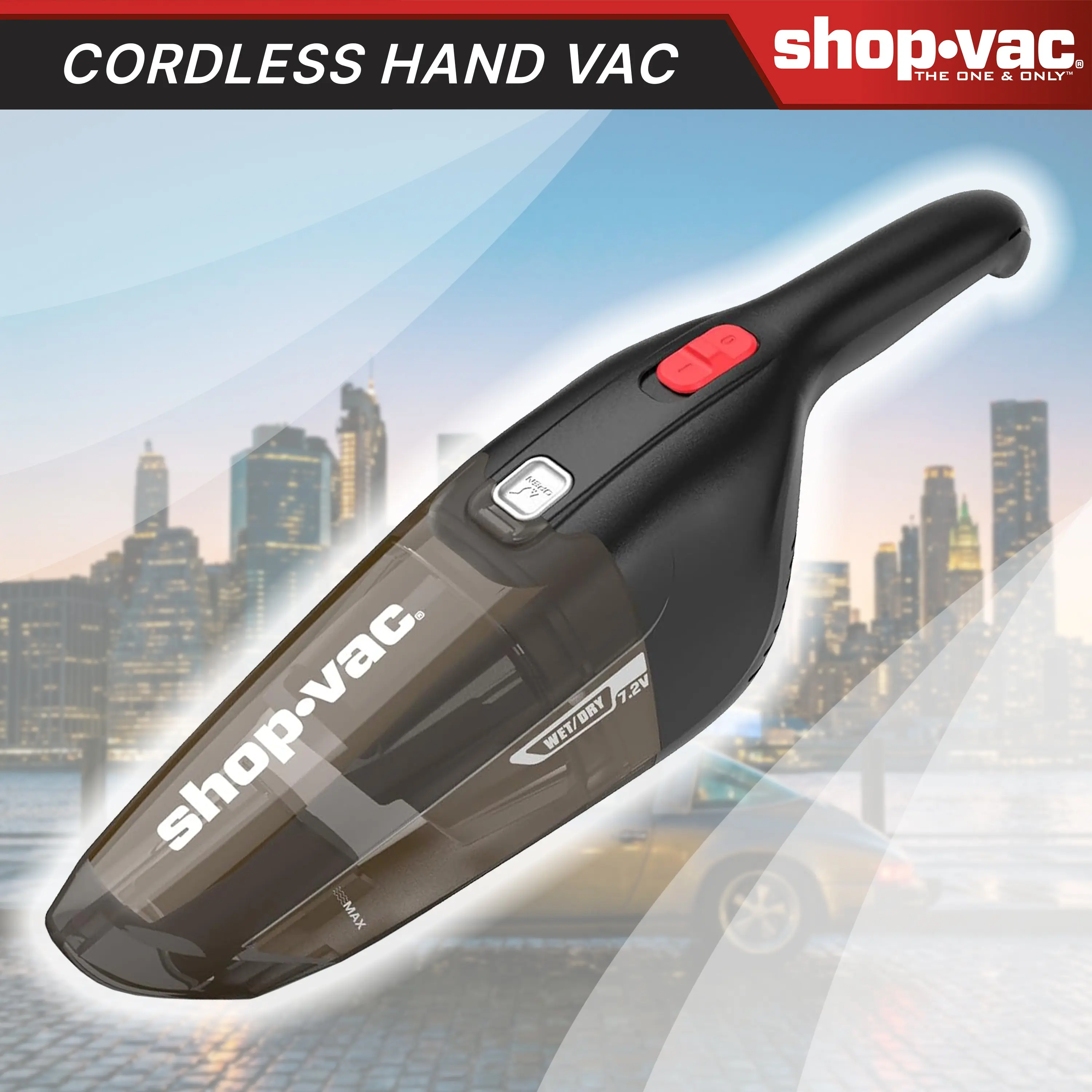 Shop-Vac Cordless Handheld Vacuum - Home Cleaning Tool, Wet/Dry Clean Cordless Vacuums for Car Interior Cleaning & Home Use, Portable Cleaner, Handheld Vacuums