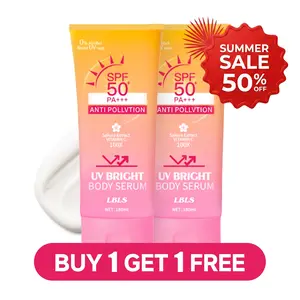 [BUY 1 TAKE 1] Korean Skincare UV Protection Lotion Sunscreen Lightweight SPF 50 - 12.2 Oz Glass Skin with Vitamin C, Sweat-Proof, UV-Proof
